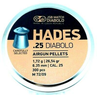 HADES 26.54gr .25cal 6.35mm